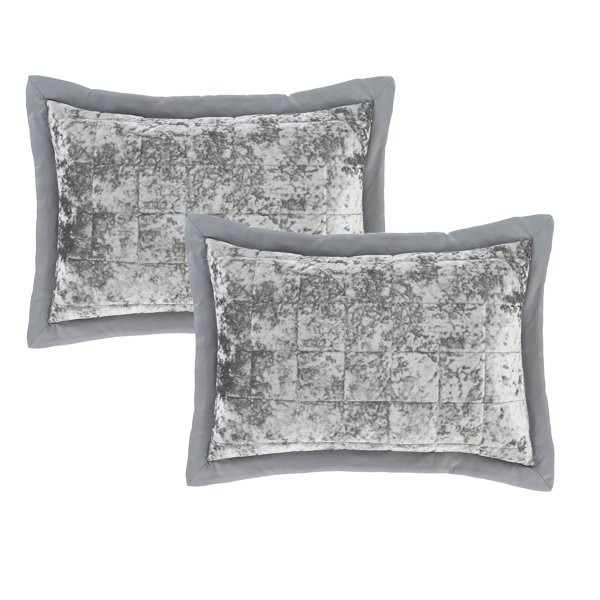 Crushed velvet outlet pillow cases